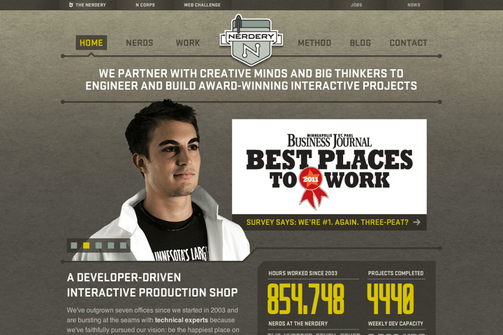 The Nerdery website preview